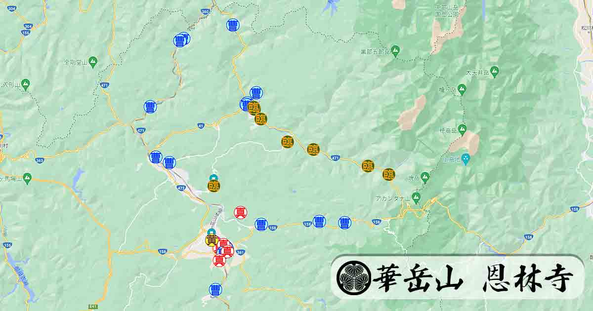 飛騨三十三観音霊場MAP